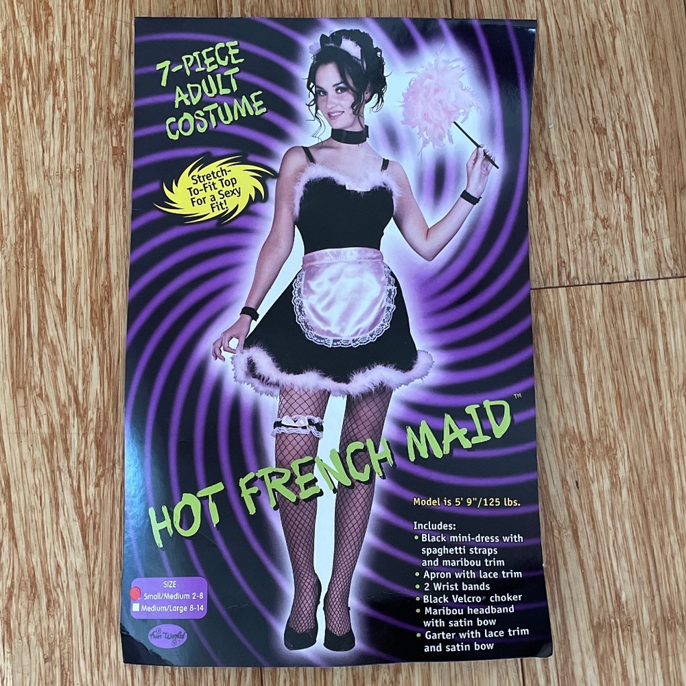 Women’s French Maid Costume- 7 pieces